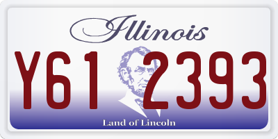 IL license plate Y612393