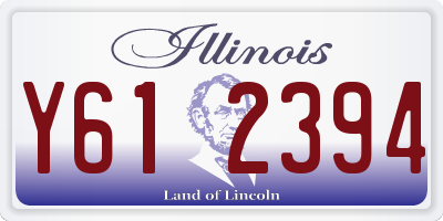 IL license plate Y612394