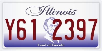 IL license plate Y612397