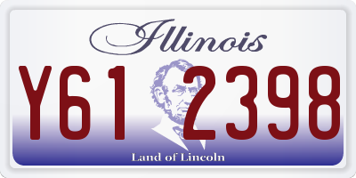 IL license plate Y612398