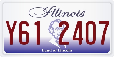 IL license plate Y612407