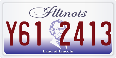 IL license plate Y612413