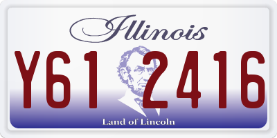 IL license plate Y612416