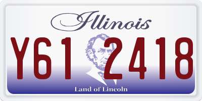IL license plate Y612418