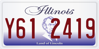 IL license plate Y612419