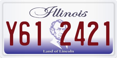 IL license plate Y612421