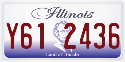 IL license plate Y612436