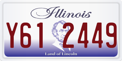 IL license plate Y612449