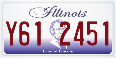 IL license plate Y612451