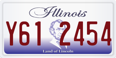 IL license plate Y612454