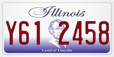 IL license plate Y612458