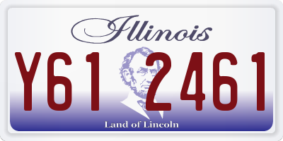 IL license plate Y612461
