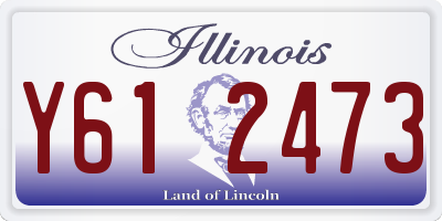 IL license plate Y612473