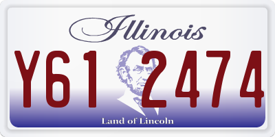 IL license plate Y612474