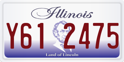 IL license plate Y612475