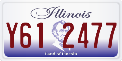 IL license plate Y612477