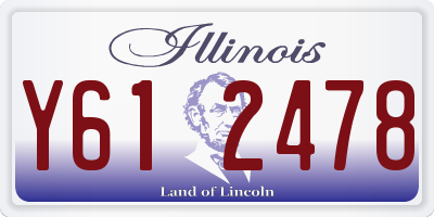 IL license plate Y612478