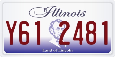 IL license plate Y612481