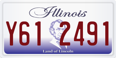 IL license plate Y612491