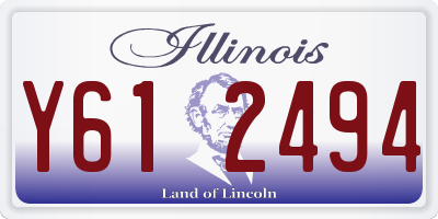 IL license plate Y612494