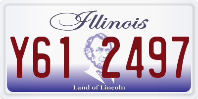 IL license plate Y612497