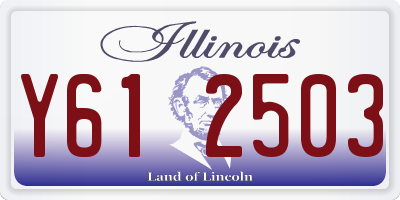 IL license plate Y612503