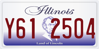 IL license plate Y612504