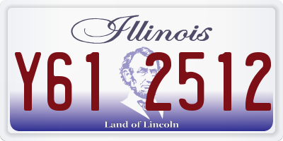 IL license plate Y612512
