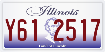 IL license plate Y612517