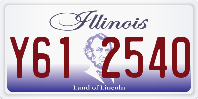 IL license plate Y612540