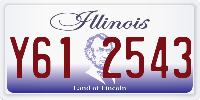 IL license plate Y612543