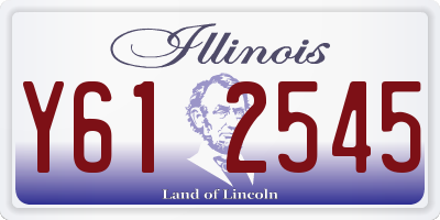 IL license plate Y612545
