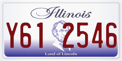 IL license plate Y612546