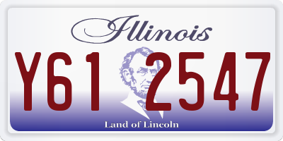 IL license plate Y612547