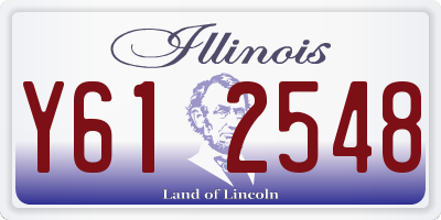 IL license plate Y612548