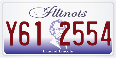 IL license plate Y612554