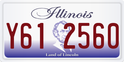 IL license plate Y612560
