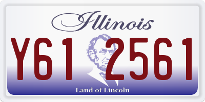 IL license plate Y612561