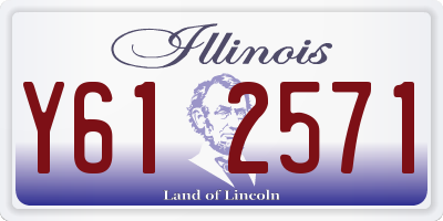IL license plate Y612571