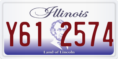 IL license plate Y612574