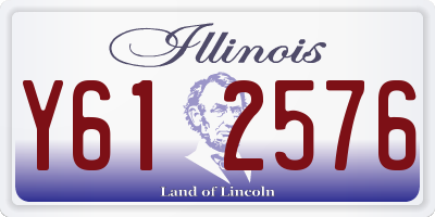 IL license plate Y612576