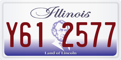 IL license plate Y612577