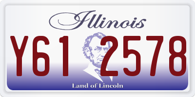 IL license plate Y612578