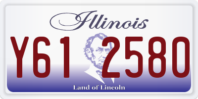 IL license plate Y612580