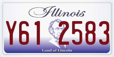 IL license plate Y612583