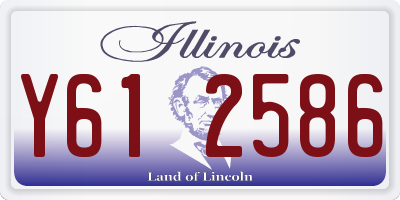 IL license plate Y612586