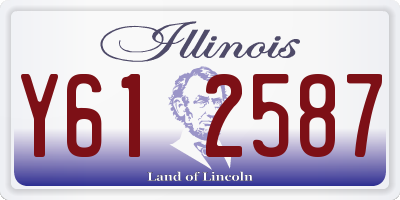 IL license plate Y612587