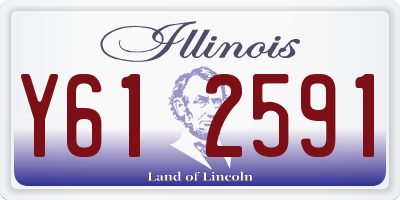 IL license plate Y612591