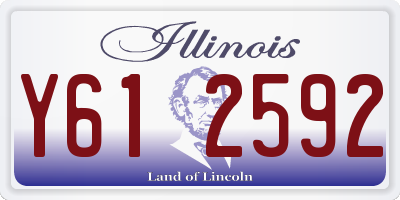 IL license plate Y612592