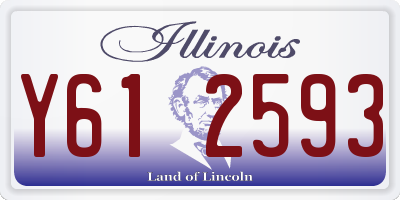 IL license plate Y612593